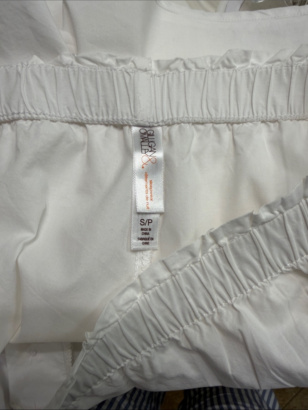 Gilligan & O'Malley White Lace-Trim Camisole & Shorts Sleep Set - Picture 7 of 13